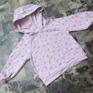 4/30$ Pink leopard print Kids Hoodie 12-18 months
